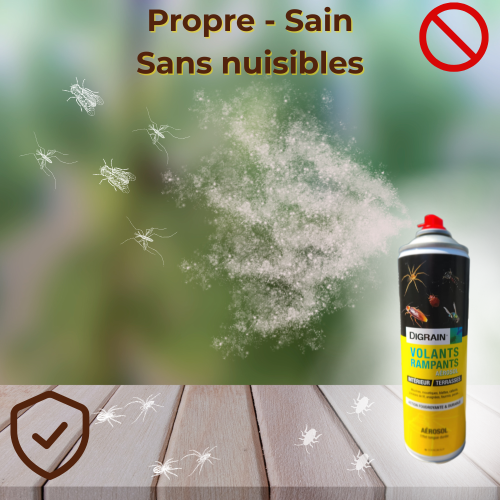 Protégez votre espace des insectes volants et rampants !