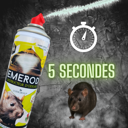 Découvrez le Destructeur d'Odeurs Emerod : Votre Solution Efficace contre les Odeurs de Rongeurs !