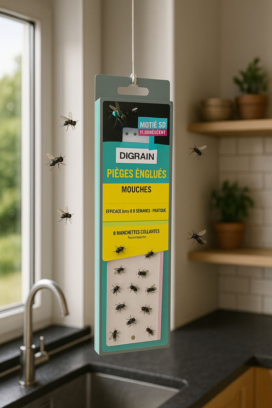 Éliminez les Mouches Efficacement avec Notre Piège Englué !