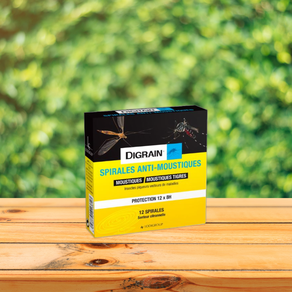 Spirales Anti-Moustiques DIGRAIN® : Protection Efficace Contre les Insectes Volants